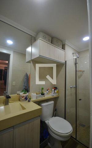 Apartamento para alugar com 59m², 2 quartos e 1 vaga Apartamento para alugar com 59m², 2 quartos e 1 vagaBanheiro Social