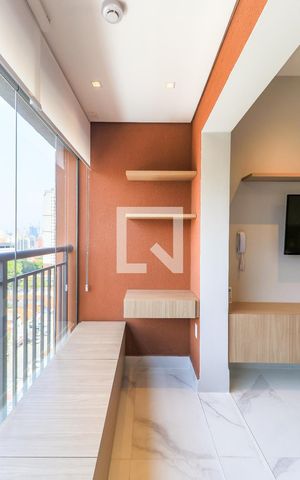 Studio à venda com 27m², 1 quarto e sem vagaVaranda
