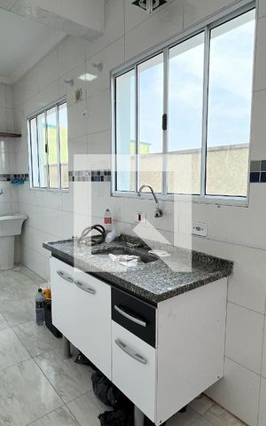 Studio para alugar com 35m², 1 quarto e sem vaga Studio para alugar com 35m², 1 quarto e sem vagaCozinha e Área de Serviço