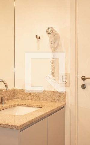 Studio para alugar com 35m², 1 quarto e sem vaga Studio para alugar com 35m², 1 quarto e sem vagaBanheiro