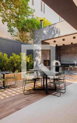 Studio para alugar com 27m², 1 quarto e sem vagaChurrasqueira