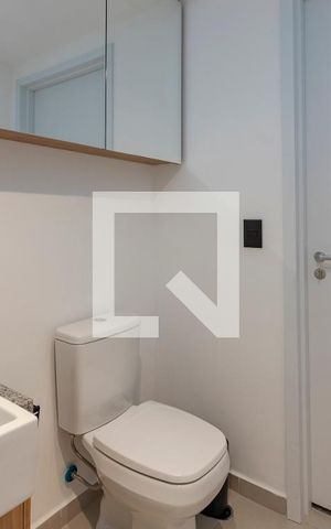 Studio para alugar com 25m², 1 quarto e sem vaga Studio para alugar com 25m², 1 quarto e sem vagaBanheiro