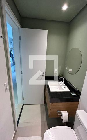Studio para alugar com 24m², 1 quarto e sem vaga Studio para alugar com 24m², 1 quarto e sem vagaBanheiro