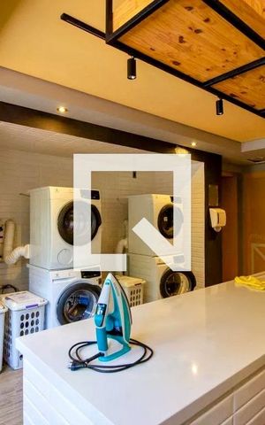 Studio para alugar com 24m², 1 quarto e sem vaga Studio para alugar com 24m², 1 quarto e sem vagaLavanderia