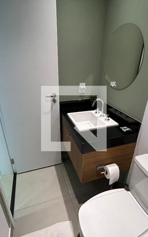 Studio para alugar com 24m², 1 quarto e sem vaga Studio para alugar com 24m², 1 quarto e sem vagaBanheiro