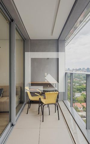 Apartamento para alugar com 41m², 1 quarto e 1 vagaVaranda