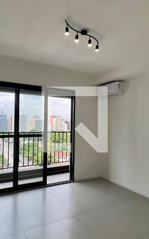 Studio para alugar com 27m², 1 quarto e sem vaga Studio para alugar com 27m², 1 quarto e sem vagaQuarto