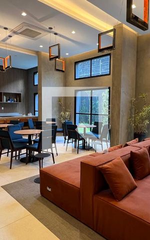 Studio para alugar com 27m², 1 quarto e sem vaga Studio para alugar com 27m², 1 quarto e sem vagaÁrea comum - Salão de festas