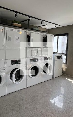 Studio para alugar com 27m², 1 quarto e sem vaga Studio para alugar com 27m², 1 quarto e sem vagaLavanderia