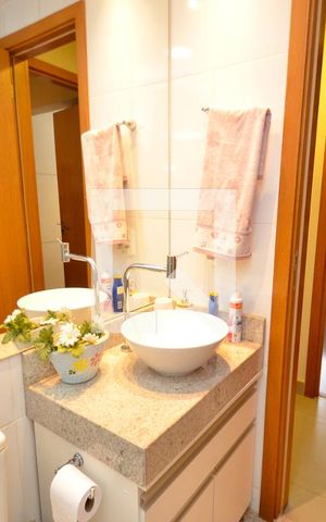 Apartamento para alugar com 107m², 3 quartos e 2 vagas Apartamento para alugar com 107m², 3 quartos e 2 vagasBanheiro social