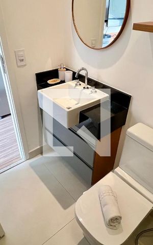 Studio à venda com 25m², 1 quarto e sem vaga Studio à venda com 25m², 1 quarto e sem vagaBanheiro