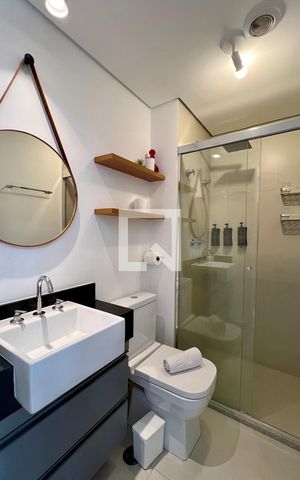 Studio à venda com 25m², 1 quarto e sem vaga Studio à venda com 25m², 1 quarto e sem vagaBanheiro