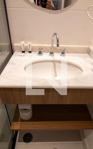 Studio para alugar com 25m², 1 quarto e sem vagaBanheiro Studio