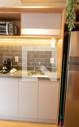 Studio para alugar com 25m², 1 quarto e sem vagaCozinha Studio