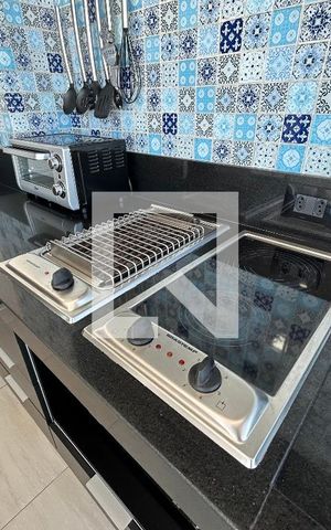 Apartamento à venda com 36m², 1 quarto e 1 vaga Apartamento à venda com 36m², 1 quarto e 1 vagaVaranda gourmet