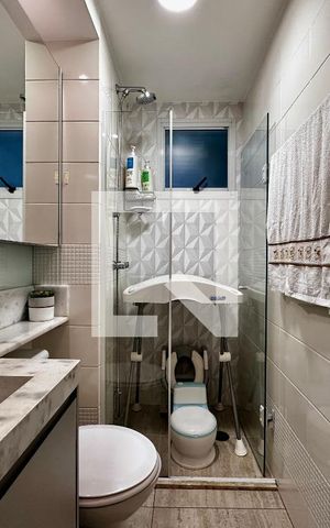 Apartamento para alugar com 63m², 3 quartos e 1 vaga Apartamento para alugar com 63m², 3 quartos e 1 vagaBanheiro Social