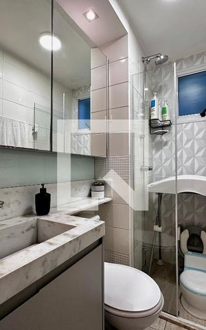 Apartamento para alugar com 63m², 3 quartos e 1 vaga Apartamento para alugar com 63m², 3 quartos e 1 vagaBanheiro Social