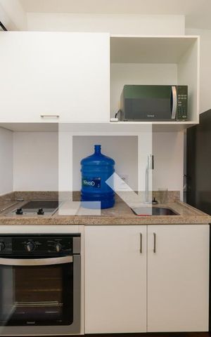 Studio para alugar com 24m², 1 quarto e sem vaga Studio para alugar com 24m², 1 quarto e sem vagaCozinha