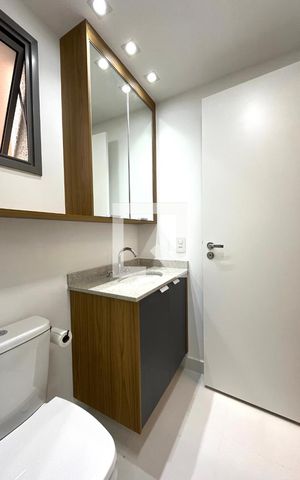Apartamento para alugar com 29m², 1 quarto e sem vaga Apartamento para alugar com 29m², 1 quarto e sem vagaBanheiro da Suíte