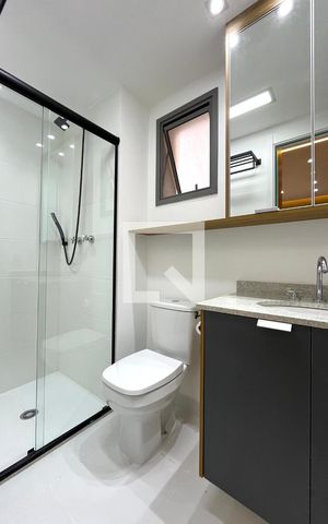 Apartamento para alugar com 29m², 1 quarto e sem vaga Apartamento para alugar com 29m², 1 quarto e sem vagaBanheiro da Suíte