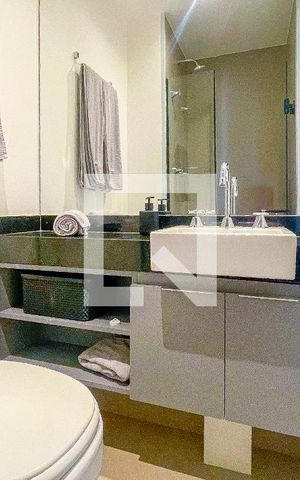 Studio para alugar com 24m², 1 quarto e sem vaga Studio para alugar com 24m², 1 quarto e sem vagaBanheiro