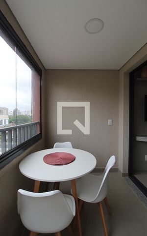 Studio para alugar com 31m², 1 quarto e sem vagaVaranda