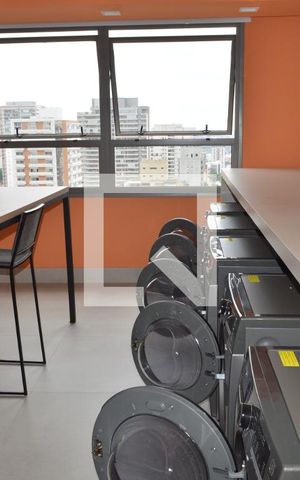 Studio para alugar com 24m², 1 quarto e sem vagaLavanderia