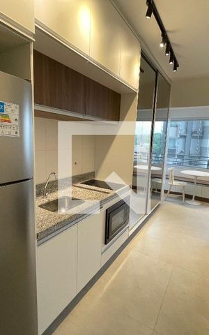 Studio para alugar com 25m², 1 quarto e sem vaga Studio para alugar com 25m², 1 quarto e sem vagaStudio - Cozinha