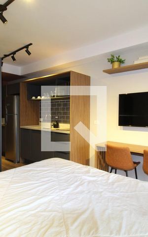 Studio para alugar com 29m², 1 quarto e sem vagaSala/Quarto