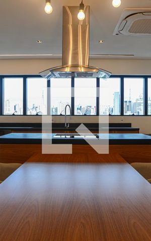 Studio para alugar com 25m², 1 quarto e sem vaga Studio para alugar com 25m², 1 quarto e sem vagaÁrea comum - Espaço Gourmet