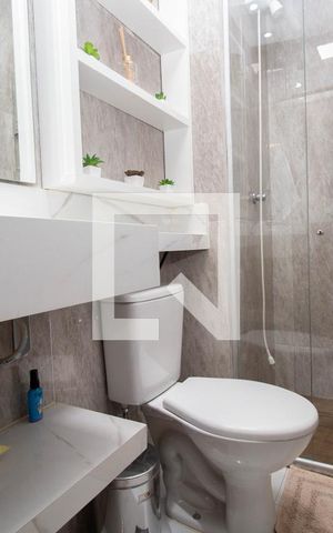 Studio para alugar com 35m², 1 quarto e sem vaga Studio para alugar com 35m², 1 quarto e sem vagaBanheiro da Suíte