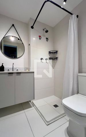 Studio à venda com 27m², 1 quarto e sem vaga Studio à venda com 27m², 1 quarto e sem vagaBanheiro