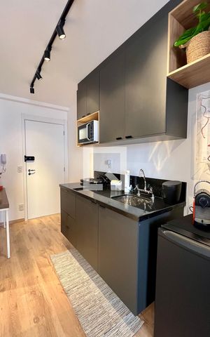 Studio à venda com 27m², 1 quarto e sem vaga Studio à venda com 27m², 1 quarto e sem vagaCozinha