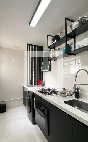 Apartamento para alugar com 47m², 2 quartos e sem vaga Apartamento para alugar com 47m², 2 quartos e sem vagaCozinha e Área de Serviço