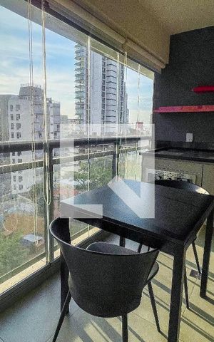 Studio para alugar com 33m², 1 quarto e sem vagaVaranda