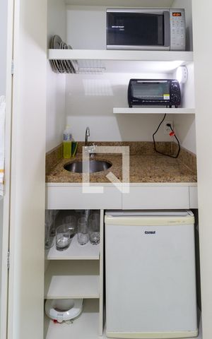 Studio à venda com 38m², 1 quarto e 1 vaga Studio à venda com 38m², 1 quarto e 1 vagaStudio - Cozinha