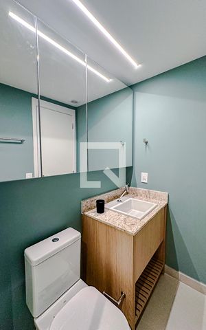 Apartamento para alugar com 25m², 1 quarto e sem vagaBanheiro