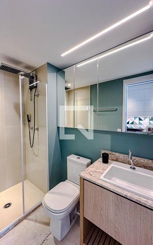 Apartamento para alugar com 25m², 1 quarto e sem vagaBanheiro