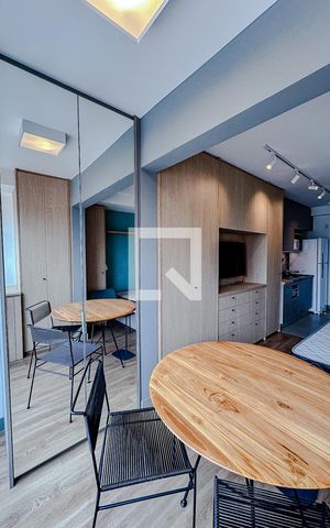 Apartamento para alugar com 25m², 1 quarto e sem vagaVaranda da Sala/Quarto
