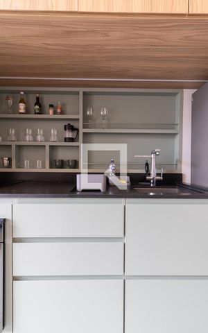 Studio à venda com 27m², 1 quarto e sem vagaCozinha