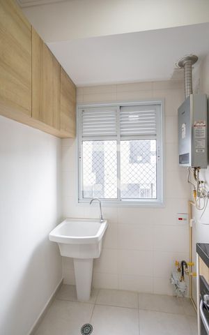 Apartamento para alugar com 32m², 1 quarto e 1 vaga Apartamento para alugar com 32m², 1 quarto e 1 vagaCozinha e área de serviço