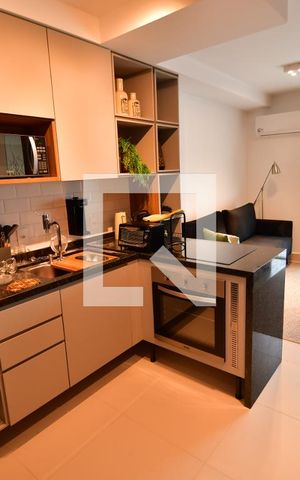 Studio à venda com 42m², 1 quarto e 1 vagaCozinha