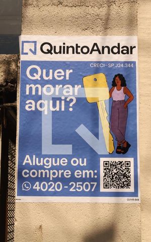 Apartamento à venda com 70m², 2 quartos e 1 vagaPlaca instalada na fachada do imóvel