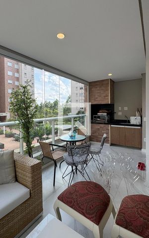 Apartamento à venda com 136m², 3 quartos e 2 vagasVaranda gourmet