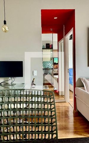 Apartamento à venda com 40m², 1 quarto e 1 vaga Apartamento à venda com 40m², 1 quarto e 1 vagaSala