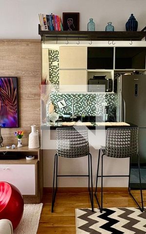 Apartamento à venda com 40m², 1 quarto e 1 vaga Apartamento à venda com 40m², 1 quarto e 1 vagaSala