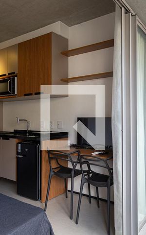 Studio à venda com 21m², 1 quarto e sem vagaVaranda da Sala/Quarto