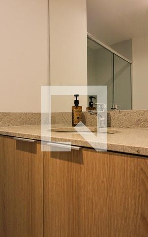 Apartamento para alugar com 66m², 1 quarto e 1 vaga Apartamento para alugar com 66m², 1 quarto e 1 vagaBanheiro da Suíte