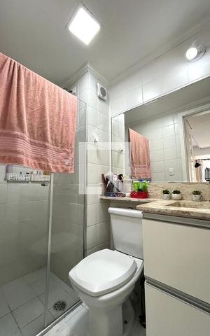 Apartamento para alugar com 36m², 1 quarto e 1 vaga Apartamento para alugar com 36m², 1 quarto e 1 vagaBanheiro