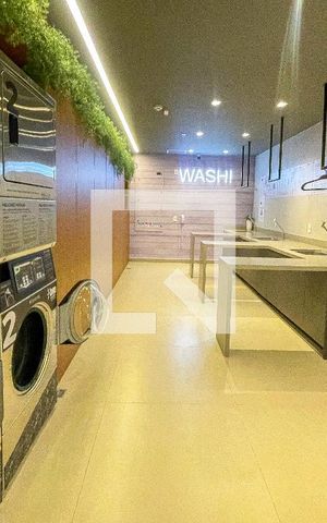 Studio para alugar com 32m², 1 quarto e sem vaga Studio para alugar com 32m², 1 quarto e sem vagaLavanderia